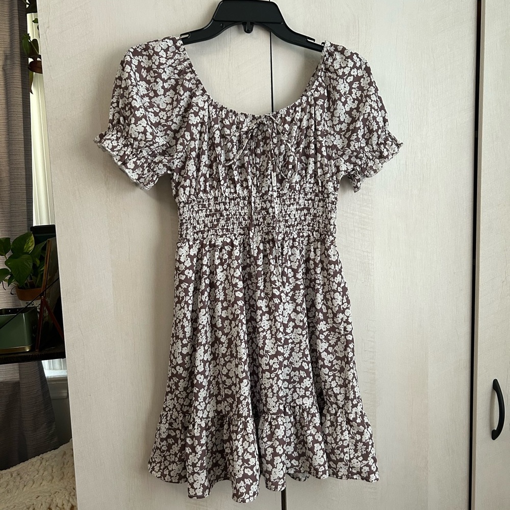 Floral Puff Sleeve Dress